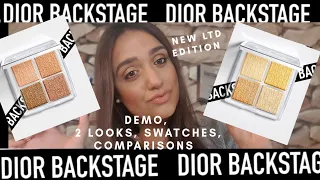NEW DIOR BACKSTAGE GLOW FACE PALETTES 2020 | SWATCHES | 2 LOOKS & IN DEPTH NATURAL LIGHT DEMO