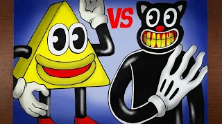 Cerita Pertarungan Monster Keju Joget VS Cartoon Cat || DRAWSTORY