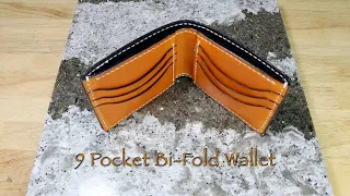 9 Pocket Bi Fold Wallet