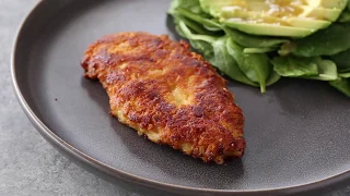 Crispy Parmesan Crusted Chicken (Low Carb Keto)