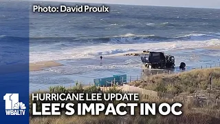 'There's no beach:' Ocean City swells amid Hurricane Lee