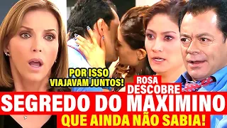 Um Refúgio Para o Amor: ROSA descobre SEGREDO DO MAXIMINO, motivo PELO QUAL ELE VIAJA! capítulo hoje