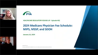 2024 Medicare Physician Fee Schedule MIPS, MSSP, and SDOH