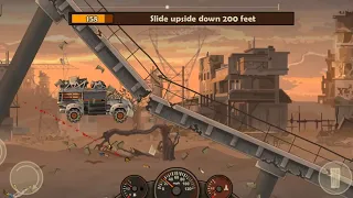 Earn to Die 2 - Missions 8 | 2 - Slide upside down 200 feet