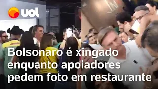 Bolsonaro é xingado de ladrão enquanto é tietado por apoiadores em restaurante em Goiânia; vídeos
