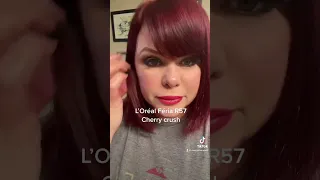 L’Oreal Féria cherry crush hair dye diy results #podcast #live #lorealferiacherrycrush #redhair