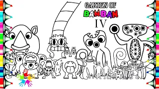 Garten of Banban 4 New Coloring Pages / Color ALL NEW BOSSES / JJD - A New Adventure [NCS Release]
