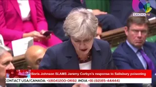 Boris Johnson SLAMS Jermy Corbyn's response to salisbury poisoning | Sanjha TV