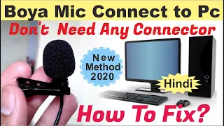 Boya mic not working on pc |  Boya mic not working on pc | HOW TO CONNECT BOYA M1 MIC TO PC #BOYA