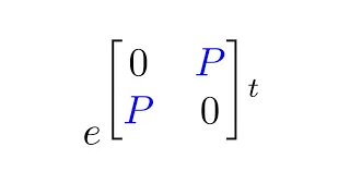 Example of a matrix exponential