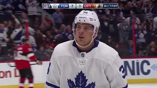 Auston Matthews Goal - Toronto Maple Leafs vs Ottawa Senators 1.20.18