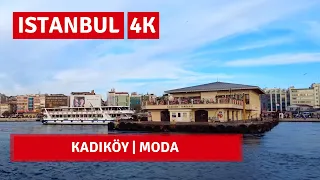 Istanbul Kadıköy-Moda |Walking Tour In The Most Popular District 18 July 2021|4k UHD 60fps