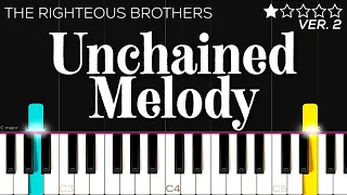 The Righteous Brothers - Unchained Melody | EASY Piano Tutorial