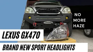 GX470 - BRAND NEW HEADLIGHTS (with Off Road Winch Bumper In Place)