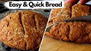 Easy & Quick wheat bread | NO Yeast , NO Baking Powder | Eggless Irish Soda Bread