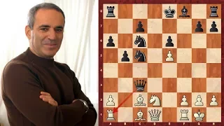 Amazing Chess Game : Garry Kasparov vs Vishy Anand - PCA WCh (1995) - Game 10 - Brilliancy!