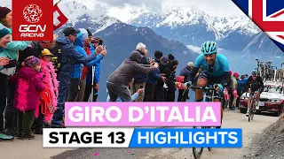 Shortened Stage Brings Drama In The High Mountains! | Giro D'Italia 2023 Highlights - Stage 13