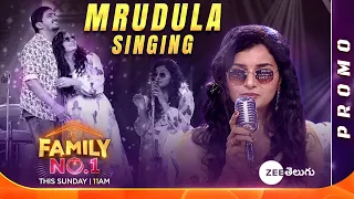 Family No.1 - Mrudula Singing Promo | Surprise Theme | This Sunday 11 AM | Zee Telugu