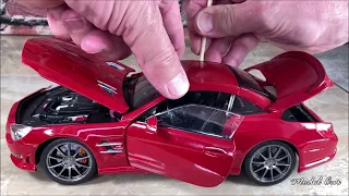 [BEST] Unboxing & Review: Maisto Premiere Edition 1/18 Scale Mercedes-Benz SL 63 AMG Hard Top (Red)