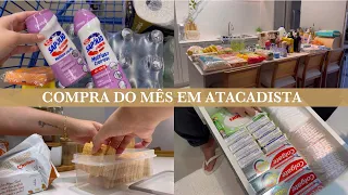 Fazendo a compra do mês comigo no mercado atacadista e organizando tudo! | COMPRA DO MÊS