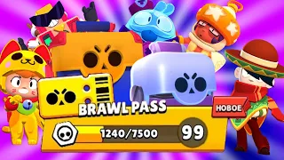 Купил Brawl Pass 6 сезона! Невероятное открытие ящиков