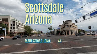 Driving In Arizona | 4K Scottsdale Road Main Street USA Scenic Drive