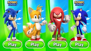 Sonic Dash - Movie Sonic Vs Movie Tails Vs Movie Knuckles Vs Sonic  - All 86 character unlocked