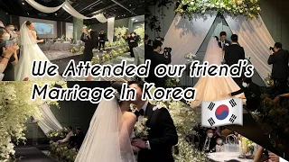 We attended our friend’s marriage in Korea 🇰🇷 + Beach day in Busan