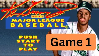 Ken Griffey presents MLB | SNES | Full Season | Game 1
