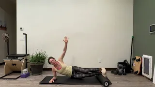 1- Hour Mat Pilates Full Body Workout with Foam Roller Challenges (lots of planks) with Erin Garvin