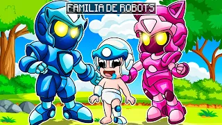 ¡BEBE NOOB ES ADOPTADO POR UNA FAMILIA DE ROBOTS! 🤖😈 BEBE NOOB ES UN ROBOT EN MINECRAFT ROLEPLAY