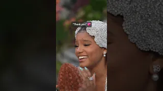 Halle Bailey HUGS fans and hold hands with Ariel's prince | HELLO!