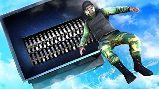 GTA 5 Army Soldier • Epic Jumps into Shredder! (Euphoria Ragdolls)