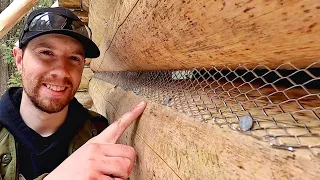 Secret to Maintenance-Free Mortar Chinking / Ep65 / Outsider Log Cabin