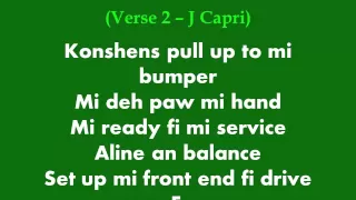 Konshens and J Capri - Pull up to mi bumper (lyrics)