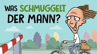 Was schmuggelt der Fahrradfahrer? | Rätsel