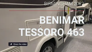 Benimar Tessoro 463 - Caravan Camping & Motorhome Show 2022, NEC Birmingham. 4K