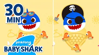 Baby Shark's Spot the Difference and More | +Compilation | Baby Shark Remix | Baby Shark Official