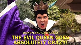 The Evil Queen Goes Absolutely CRAZY! Funniest and Craziest Interaction at Disneyland! #disney