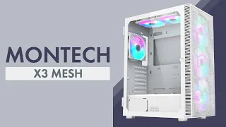 Корпус Montech X3 MESH White - 6 кулерів за копійки