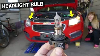 CHEVROLET CRUZE HEADLIGHT BULB REPLACEMENT. LOW BEAM HIGH BEAM HEADLIGHT BULB