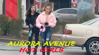 Rain and Snow on Aurora Avenue With Sexiest Girls (Rain or Shine)