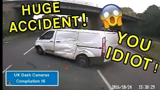 UK Dash Cameras - Compilation 16 - 2018 Bad Drivers, Crashes + Close Calls