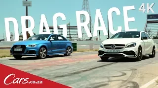 Drag Race: Audi RS3 vs Mercedes A45 AMG