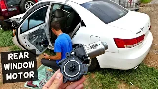 HOW TO REMOVE AND REPLACE REAR WINDOW MOTOR ON HYUNDAI SONATA