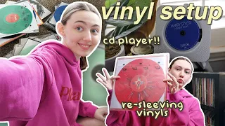 VINYL RECORD SETUP MAKEOVER + TOUR!