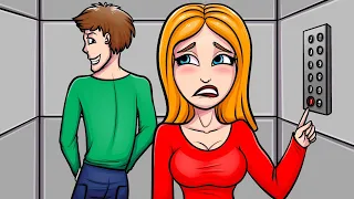 I Stuck in Elevator and I've DONE IT There | My Animated Story