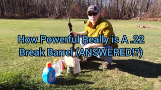 How Powerful Really Is A Crosman Shockwave .22 Break Barrel (ANSWERED!?)