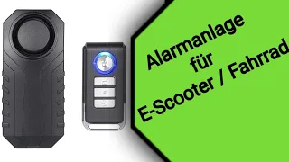 Alarmanlage für E-Scooter und Fahrräder - Mengshen 113dB Wireless