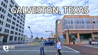 Galveston, Texas | 4k Driving tour of Galveston city’s historic downtown area